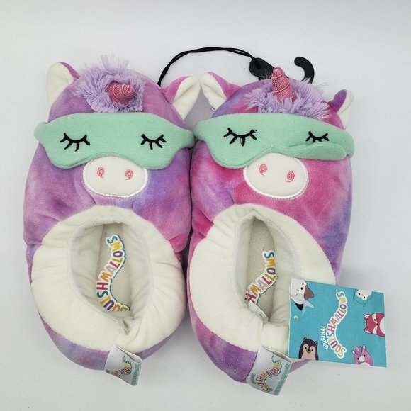 Kelly Toys Holdings, LLC Other - ORIGINAL Squishmallows UNICORN Girl's Rubber Sole Slippers - NWT - Size 2-3